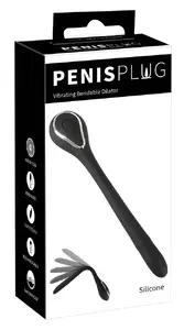 Urethral Stimulator Penisplug vibrating bendable dilator by Penisplug — silicone, 13.5 cm total, 10 cm insertion, Ø 0.6–1.1 cm