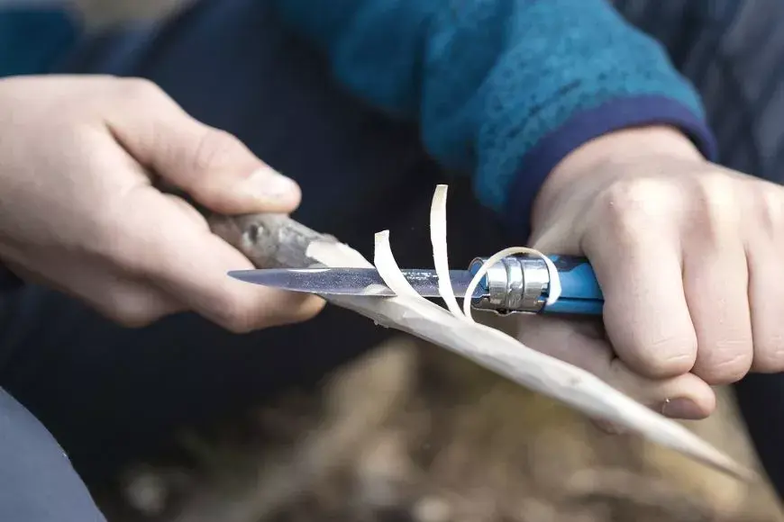 Knife Opinel N°07 Camper/scout Blue Photo 3