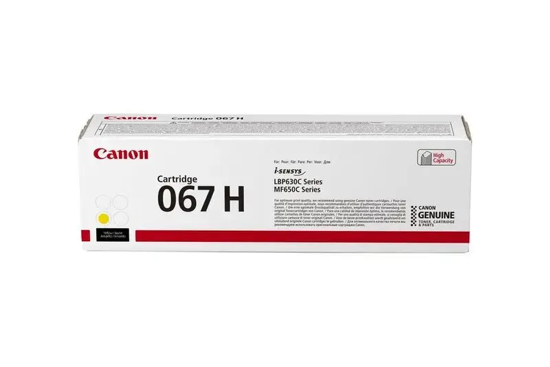 Oriģinālais dzeltenais tonera kasetne Canon 067H