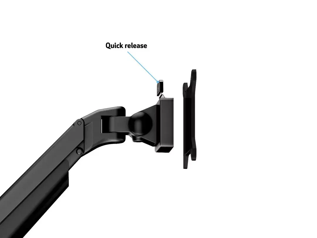 MULTIBRACKETS M VESA Gas Lift Arm Quad Black HD Photo 9