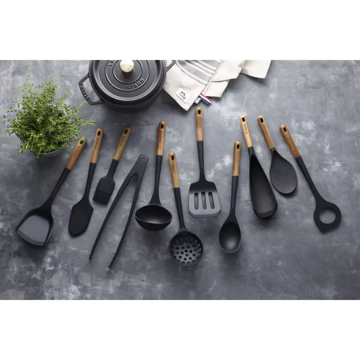 Ложка для супа Staub Силикон Черная Photo 4