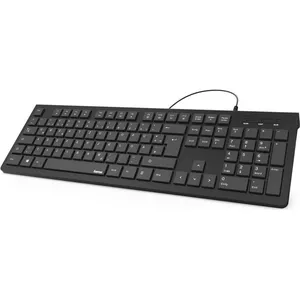 Hama "KC-200" - Tastatur - USB - QWERTY - Ukrainisch - Schwarz