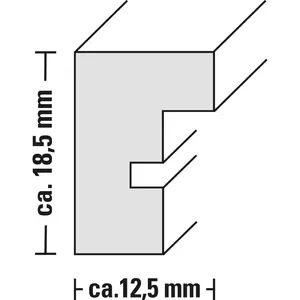Single picture frame Hama Waves Brown MDF 214x18x314mm
