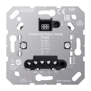 Gaismas slēdzis Jung 1702SE, plastmasas korpuss, 230 V, 50–60 Hz