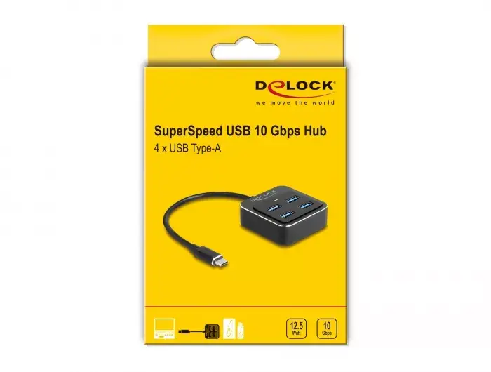 DeLOCK USB 3.2 Gen 2 USB Type-C Hub Photo 3