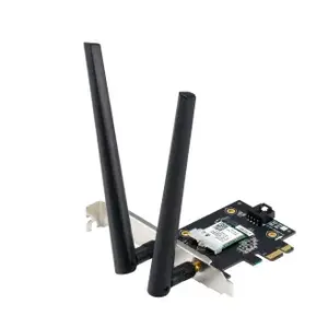 Внутренняя Wi‑Fi карта ASUS PCE-AXE5400 — PCIe, Wi‑Fi 6E три‑диапазон (2.4/5/6 ГГц), 2402 Мбит/с, Bluetooth 5.2