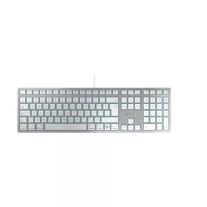 Tastatūra Cherry CHERRY KC 6000C FOR MAC vadu USB QWERTY šķērsslēdži sudraba 1,8 m