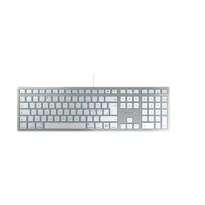 Wired USB Keyboard Cherry KC 6000C for Mac — QWERTY Nordic, Scissor Switches, Silver, 1.8 m cable