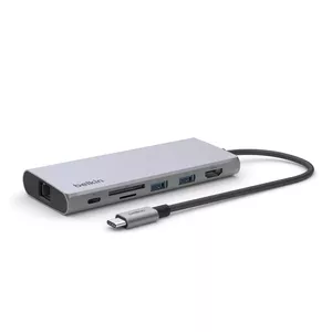 Belkin INC009BTSGY dokstacija USB Veids-C Sudrabs