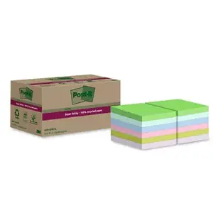 Post-It piezīmju papīrs 3M 7100284780 Kvadrātveida Zils Zaļš Rozā Violets Dzeltena 70 Lapas