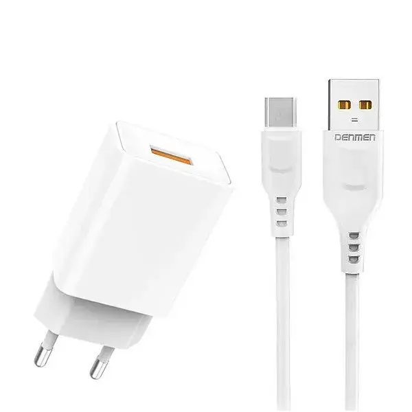 DENMEN DC01 2.4A lādētājs ar micro USB Photo 2