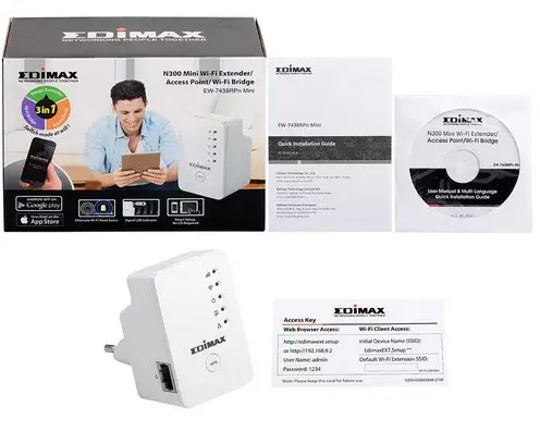 Wi-Fi signāla pastiprinātājs Edimax EW-7438RPN Mini Photo 6