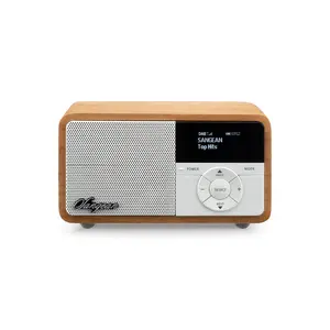 Sangean DDR-7X Персональный цифровой радиоприемник DAB+ и FM Светлое дерево с мощностью 8 Вт RMS OLED-дисплеем зарядкой USB Type-C и динамиком