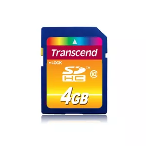 Flash Memory Transcend 4GB SDHC Class 10 TS4GSDHC10