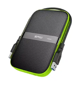 External HDD Silicon Power Armor A60 2 TB 2.5" USB 2.0 / 3.2 Gen 1 (3.1 Gen 1) Black
