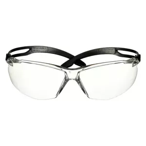 Safety glasses 3M SF501SGAF-BLK Polycarbonate Black Transparent Lens