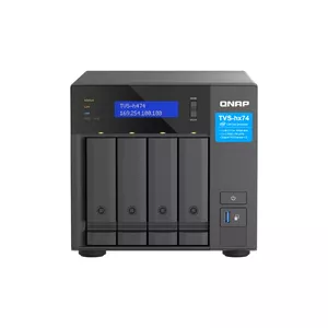 NAS QNAP TVS-H474 Intel Pentium G7400 8ГБ DDR4 QuTS hero Черный