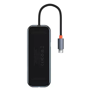 Концентратор 4 в 1 Baseus AcmeJoy Series USB-C - 3xUSB 3.0 + USB-C PD (темно-серый)