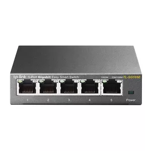 TP-Link TL-SG105E Vadīts L2 Gigabit Ethernet (10/100/1000) Melns