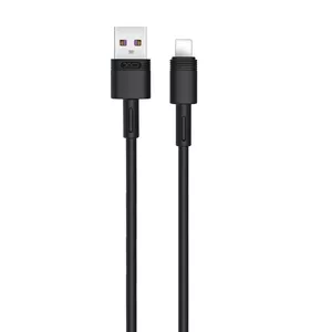USB–Lightning cable XO NB-Q166 1.0 m 5A — fast charging and data sync, black
