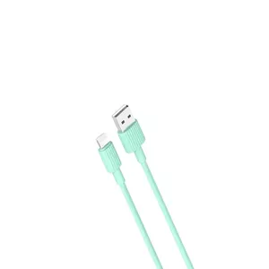 XO kabelis NB156 USB - Lightning 1,0 m 2,4A zaļš