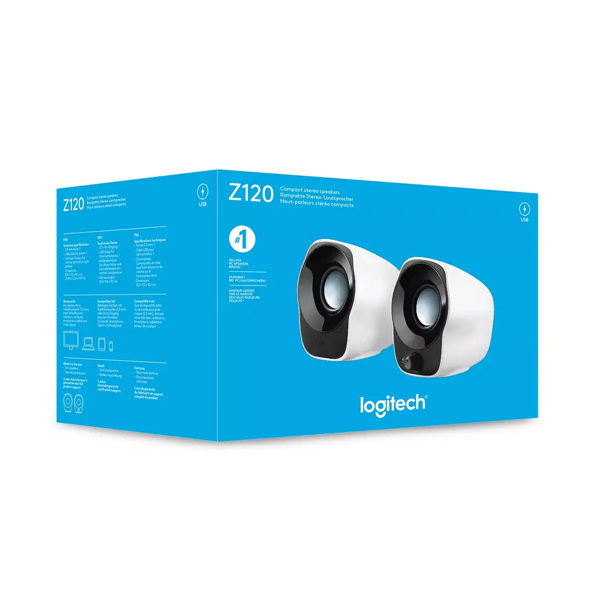 Skaļruņi Logitech Stereo Speakers Z120 Photo 16