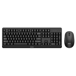 Philips 3000 series SPT6307BL/26 клавиатура Мышь входит в комплектацию Беспроводной RF QWERTZ Немецкий Черный