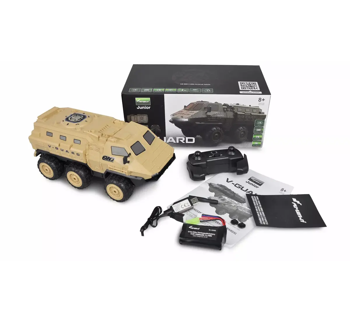 Amewi V-Guard Бронированный Автомобиль 6WD 1:16 RTR Photo 2