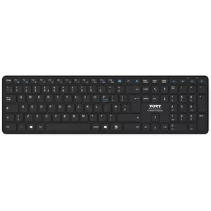 Keyboard Port Designs 900903-R-DE Bluetooth QWERTY German Black