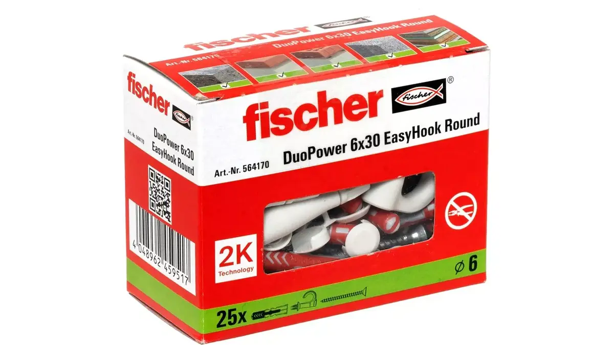 Skrūvju āķu un sienas dībeļu komplekts Fischer 564170 Photo 4
