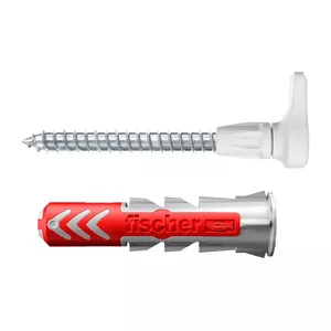 Комплект винтовых крючков и дюбелей Fischer 564169 25 шт Пластик 8 мм