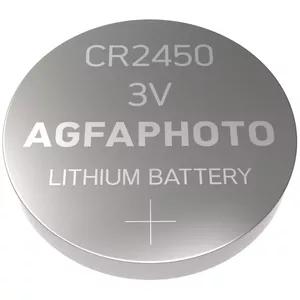 Single-use battery AgfaPhoto 150-803258 CR2450 Lithium 5mm height