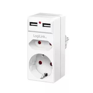 Защитное устройство LogiLink PA0276 1 AC выход 230V Тип F Белый
