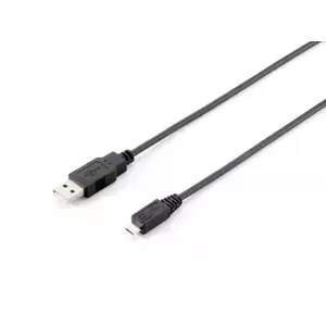 USB 2.0 Type A to Micro-B Cable Equip 128594 1.0m Black