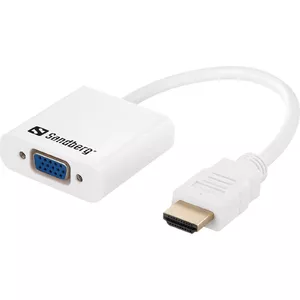 Sandberg HDMI to VGA+Audio Converter HDMI Type A (Standard) VGA (D-Sub) + 3.5mm Balts