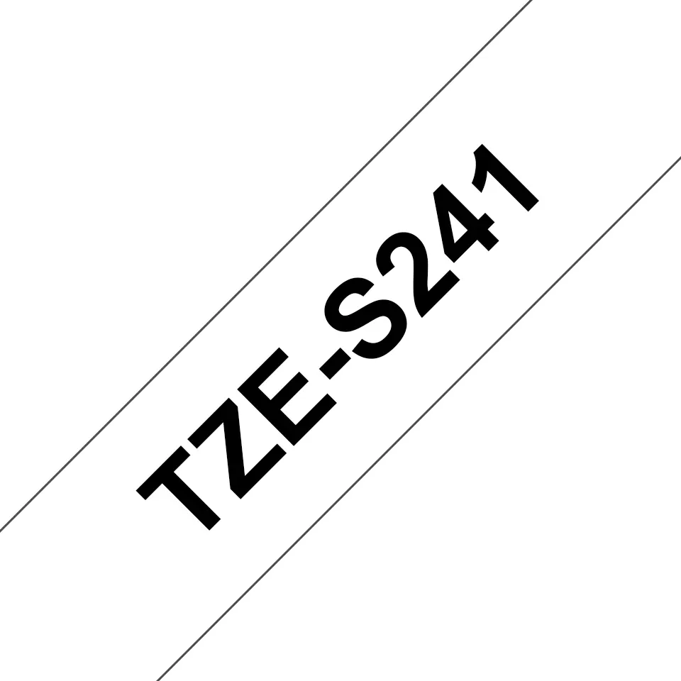 Brother TZE-S241 uzlīmju lente melns uz