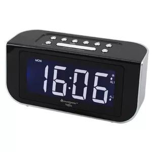 Soundmaster FUR4005 radio Clock Digital Black, Silver
