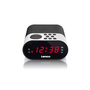 Lenco CR-07 Clock Black, White