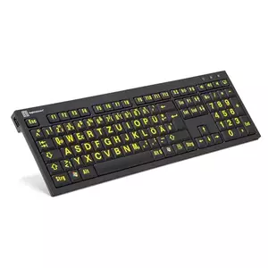 Logickeyboard LKB-LPYB-BJPU-DE tastatūra USB QWERTZ Vācu Melns