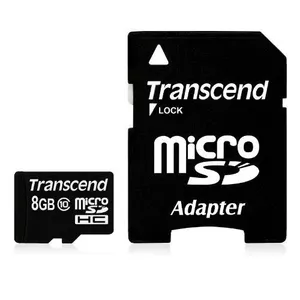 MicroSDHC Transcend 8GB Class 10 Adapter TS8GUSDHC10