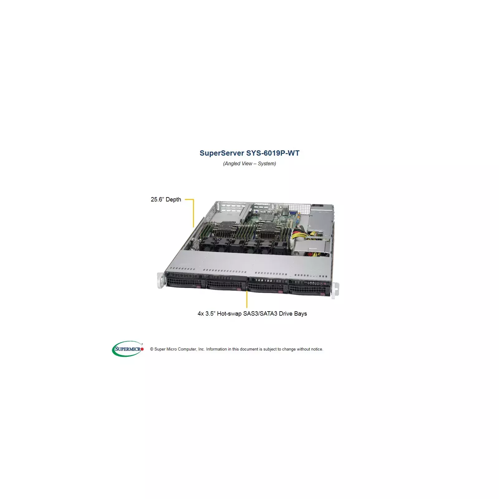 Supermicro SYS-6019P-WT Photo 2