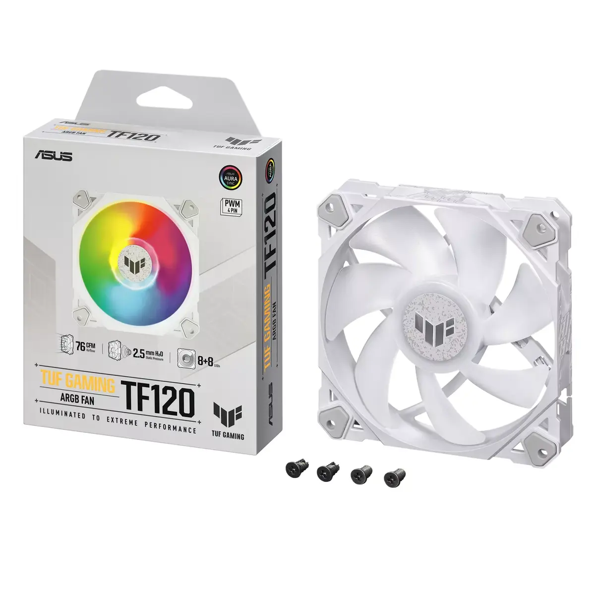 Gaisa dzesētājs ASUS TUF GAMING TF120 ARGB WHITE EDITION Photo 7