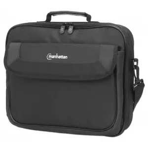 Briefcase Manhattan Cambridge Laptop Bag 14.1" Clamshell Design Black Accessories Pocket