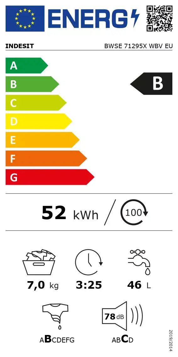 Стиральная машина INDESIT BWSE 71295X WBV EU Photo 8