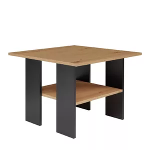 Topeshop MODERNA ART/CZERŃ coffee/side/end table Coffee table Square shape 4 leg(s)