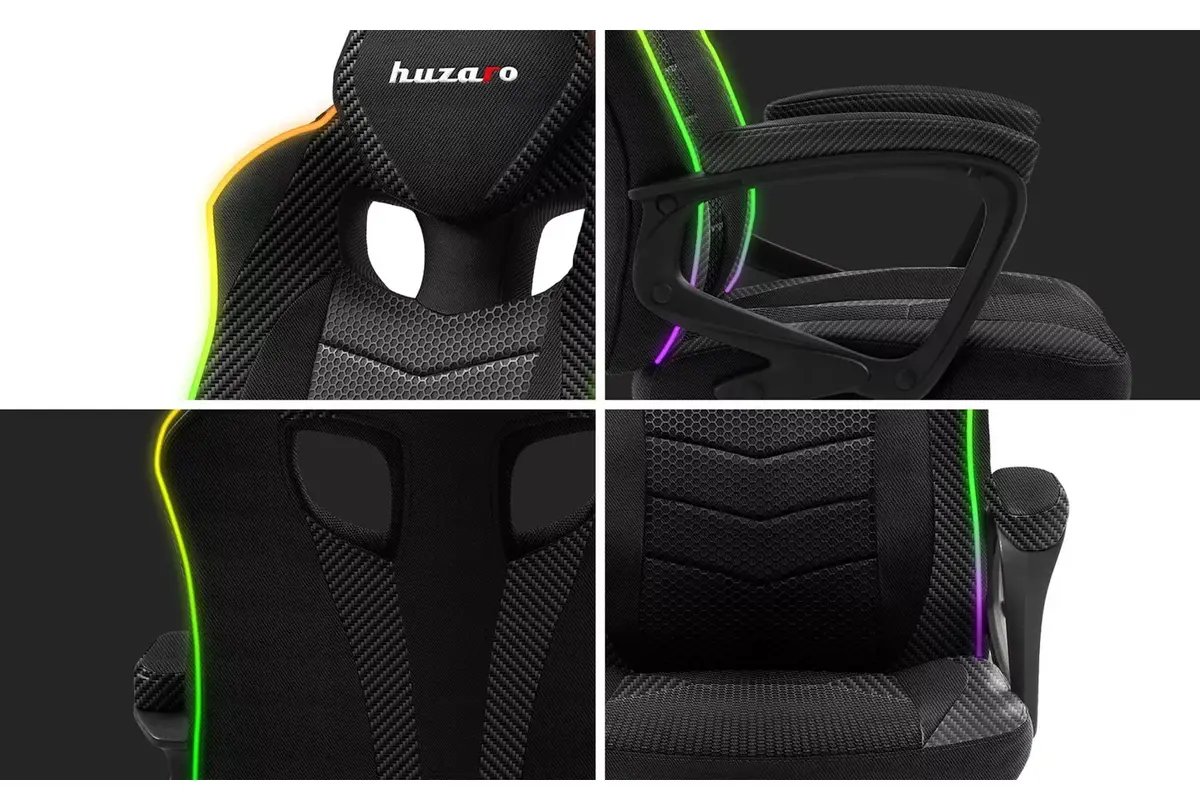 Игровое кресло huzaro Force 2.5 RGB Mesh Photo 8