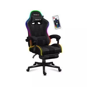 Gaming chair huzaro FORCE 4.7 RGB Mesh — bucket seat, fabric, 140 kg capacity, adjustable 43–53 cm, tilt 90–140°
