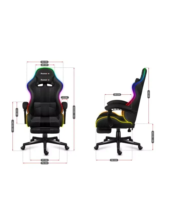 Игровое кресло huzaro FORCE 4.7 RGB Mesh Photo 5