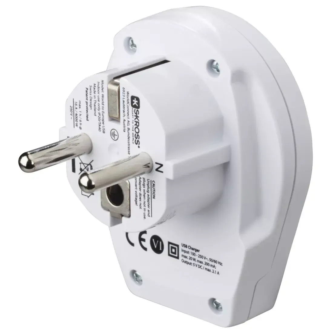 USB Power Plug Adapter Hama World to Europe Photo 4