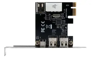 PCI-Express FireWire 1394a Card Exsys EX-16600 with 3+1 Ports Via Chipset